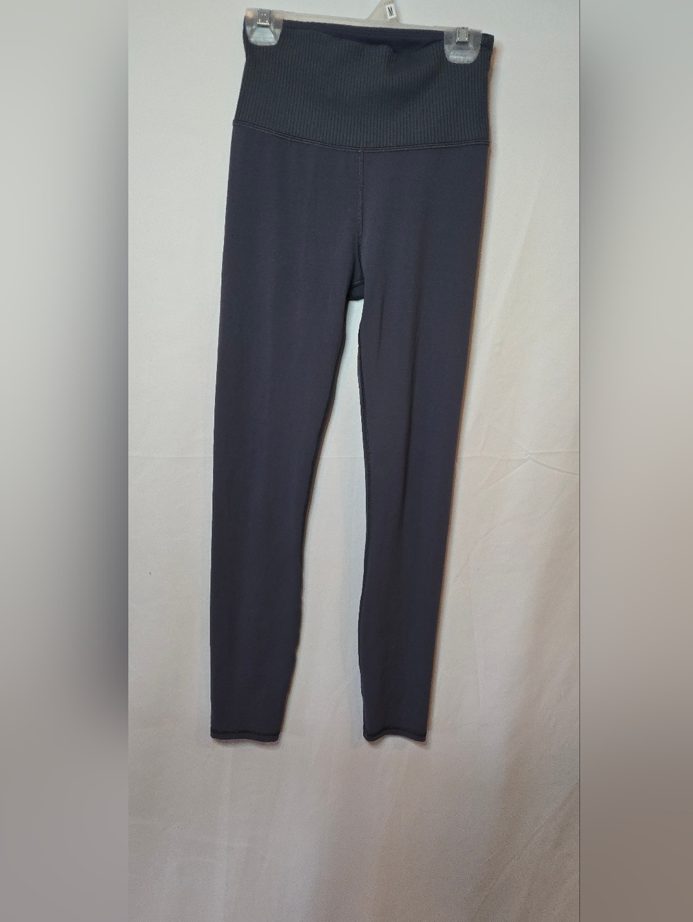 Vuori High-Waist Rib Studio Slate Blue Leggings Women's XS